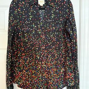 Maeve Multicolor Dot Blouse